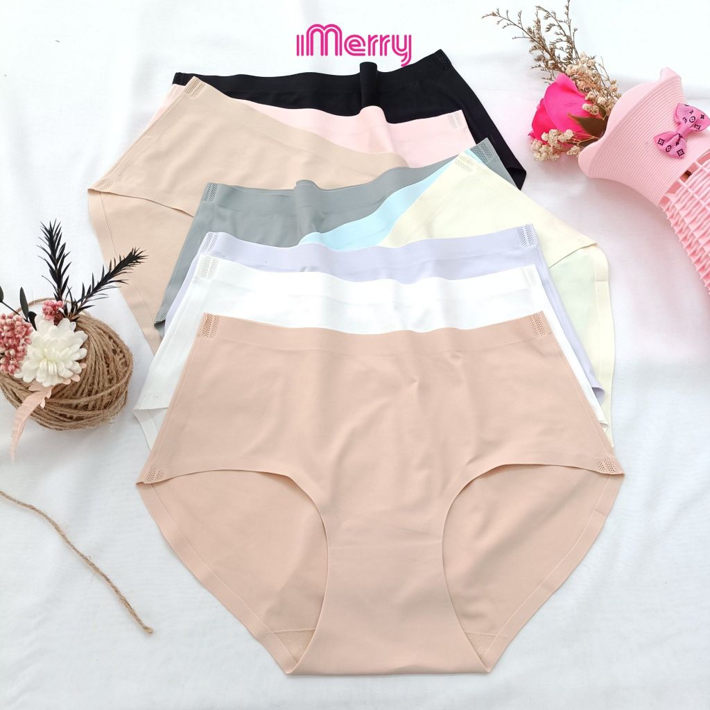 Combo 9 quần lót nữ su iMerry cạp cao,basic nhiều màu dễ phối đồ vải su lạnh mềm mại mỏng nhẹ VQ028A
