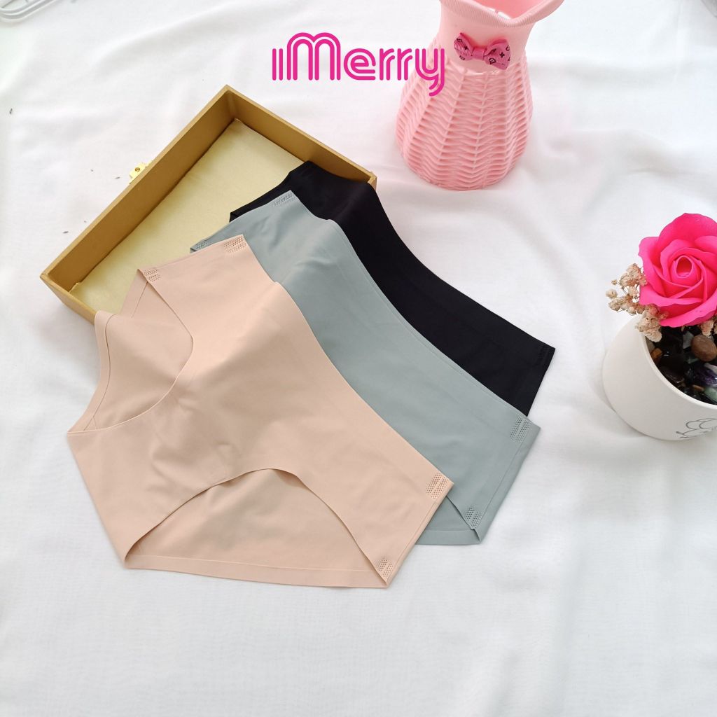 Quần Lót Nữ Su iMerry cạp thấp,basic nhiều màu dễ phối đồ vải su lạnh mềm mại mỏng nhẹ VQ028
