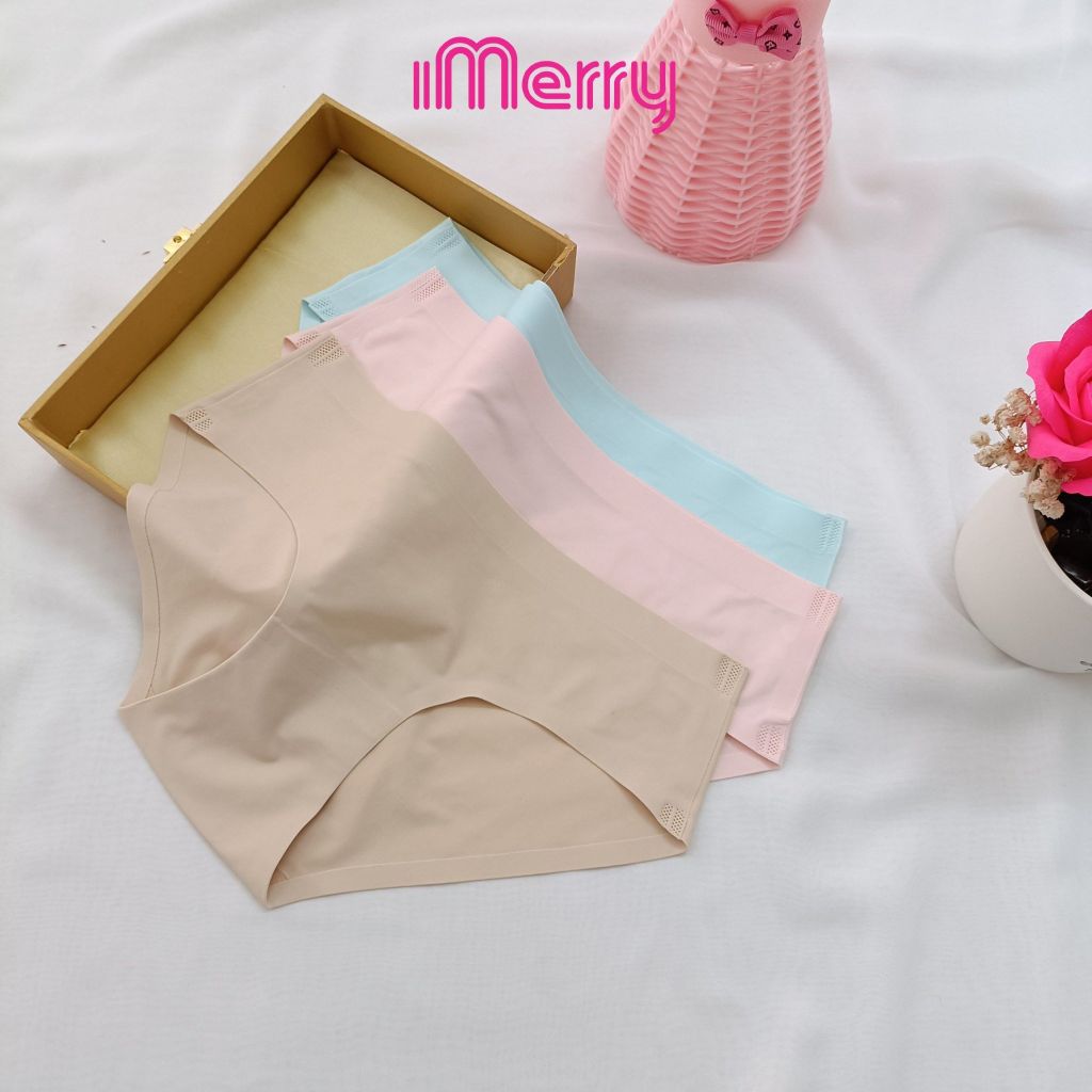Quần Lót Nữ Su iMerry cạp thấp,basic nhiều màu dễ phối đồ vải su lạnh mềm mại mỏng nhẹ VQ028