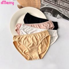 Combo 3 quần lót cotton nữ iMERRY kiểu dáng bikini thoáng khí, thoải mái VQ095