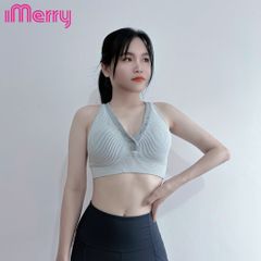 Áo thể thao tập gym sọc trắng - ghi, khuy cài áo 2626