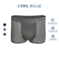 Combo 3 quần sịp nam BOXER ICOOLWEAR thun lạnh cao cấp, co giãn 4 chiều, kháng khuẩn tốt - VN004