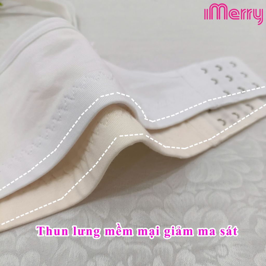 Áo lá học sinh dành cho bé gái cấp 3 iMERRY chất vải cotton siêu thoáng mát, đệm mút chằn bông siêu thấm BRA080