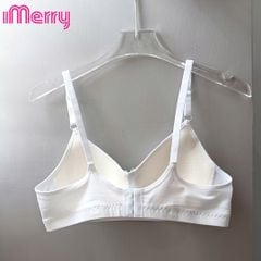 Áo lá học sinh dành cho bé gái cấp 3 iMERRY chất vải cotton siêu thoáng mát, đệm mút chằn bông siêu thấm BRA080