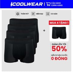 Combo 3 quần sịp nam BOXER ICOOLWEAR thun lạnh cao cấp, co giãn 4 chiều, kháng khuẩn tốt - VN004