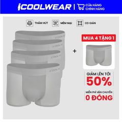 Combo 3 quần sịp nam BOXER ICOOLWEAR thun lạnh cao cấp, co giãn 4 chiều, kháng khuẩn tốt - VN004