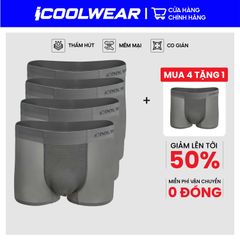 Combo 3 quần sịp nam BOXER ICOOLWEAR thun lạnh cao cấp, co giãn 4 chiều, kháng khuẩn tốt - VN004