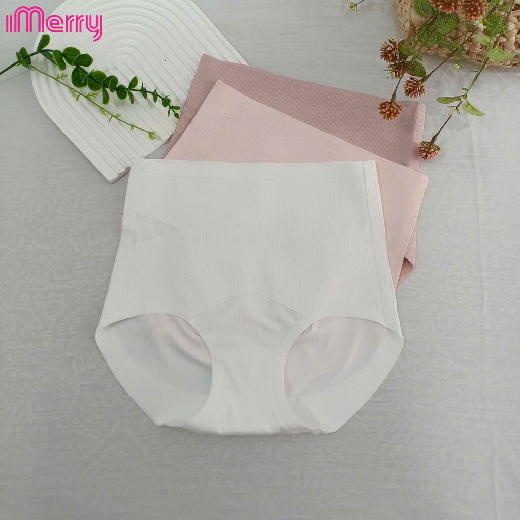 Quần lót lưng cao iMERRY ôm trọn vòng 3, không viền, tôn dáng, thon gọn vùng bụng dưới VQ009