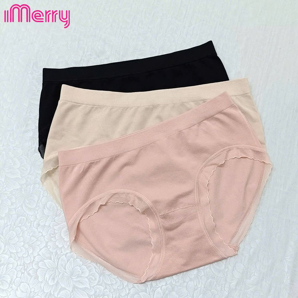 Quần lót seamless nữ iMERRY cạp thấp không đường may dệt liền nâng mông nhẹ thoáng VQ755