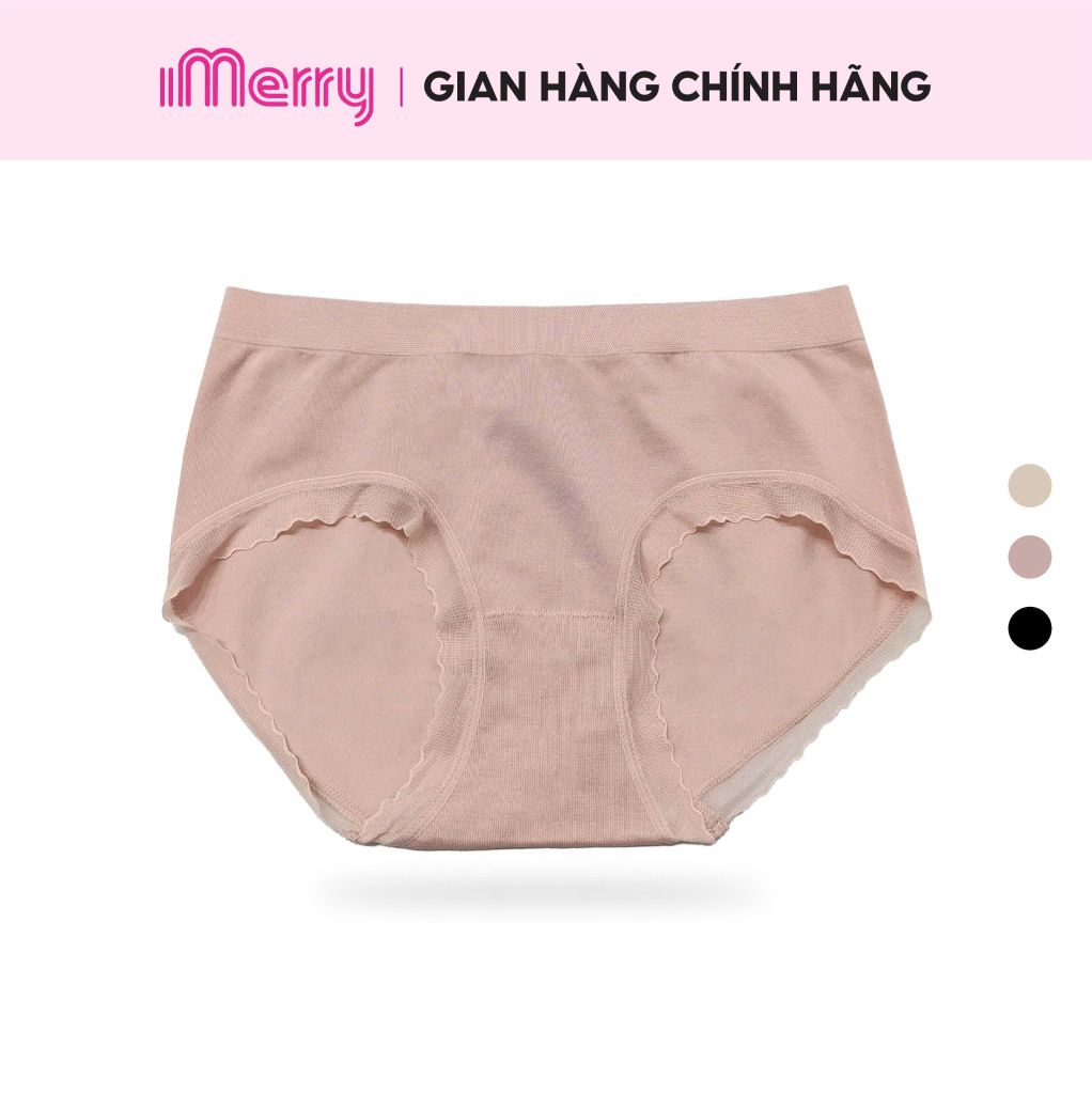 Quần lót seamless nữ iMERRY cạp thấp không đường may dệt liền nâng mông nhẹ thoáng VQ755
