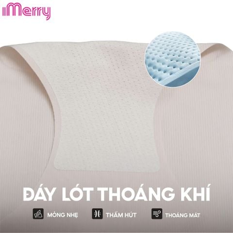 Combo 6 quần lót su tăm nữ iMERRY cạp cao không viền mỏng nhẹ VQ042