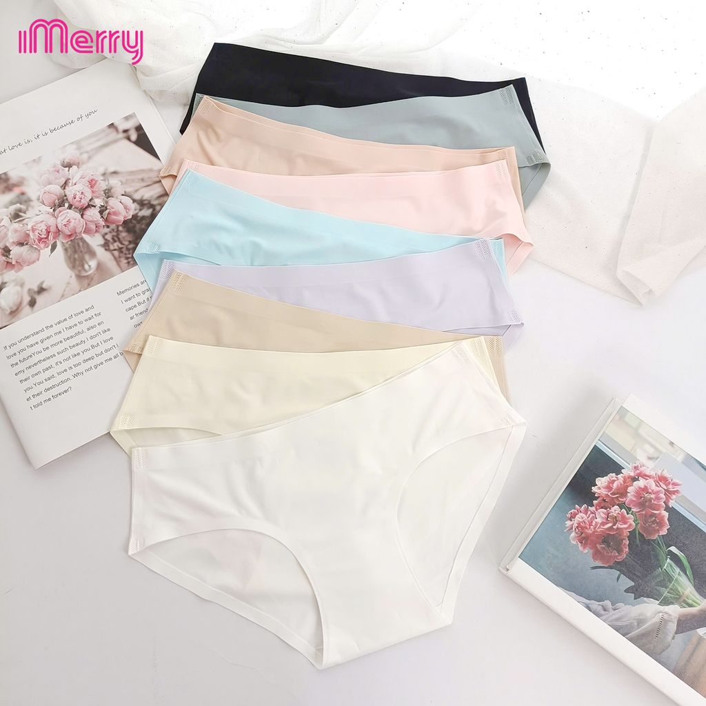 Combo 9 Quần Lót Nữ Su iMerry cạp thấp,basic nhiều màu dễ phối đồ vải su lạnh mềm mại mỏng nhẹ VQ028
