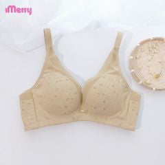 Áo lót nữ modal iMerry cao cấp, form cúp cao,không gọng,đai lưng 2 lớp,họa tiết lưới tinh tế VA019