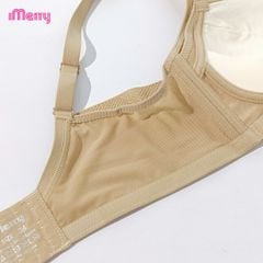 Áo lót nữ modal iMerry cao cấp, form cúp cao,không gọng,đai lưng 2 lớp,họa tiết lưới tinh tế VA019