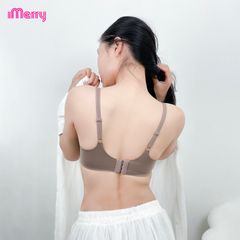 Áo lót su nữ iMerry không gọng, đệm dày, dây vai đôi, nâng vòng 1 tự nhiên, êm như không mặc VA018