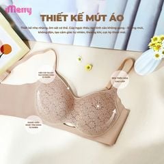 Áo lót nữ su cao cấp iMerry,không gọng,không mút,form cúp C và D,nhẹ nhàng, ren thêu tinh xảo VA017