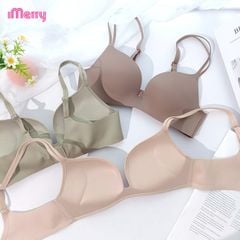 Áo lót su nữ iMerry không gọng, đệm dày, dây vai đôi, nâng vòng 1 tự nhiên, êm như không mặc VA018