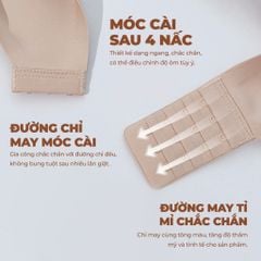 Áo lót su nữ iMerry không gọng, đệm dày, dây vai đôi, nâng vòng 1 tự nhiên, êm như không mặc VA018