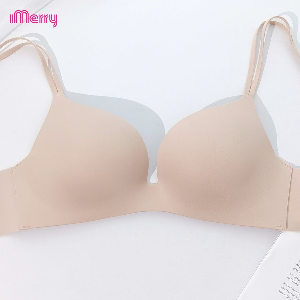 Áo lót su nữ iMerry không gọng, đệm dày, dây vai đôi, nâng vòng 1 tự nhiên, êm như không mặc VA018