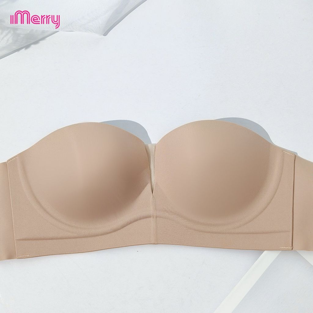 Áo lót su nữ iMerry cúp ngang,mút dày,không gọng,nâng đỡ và định hình vòng 1 gọng gàng,đầy đặn VA020