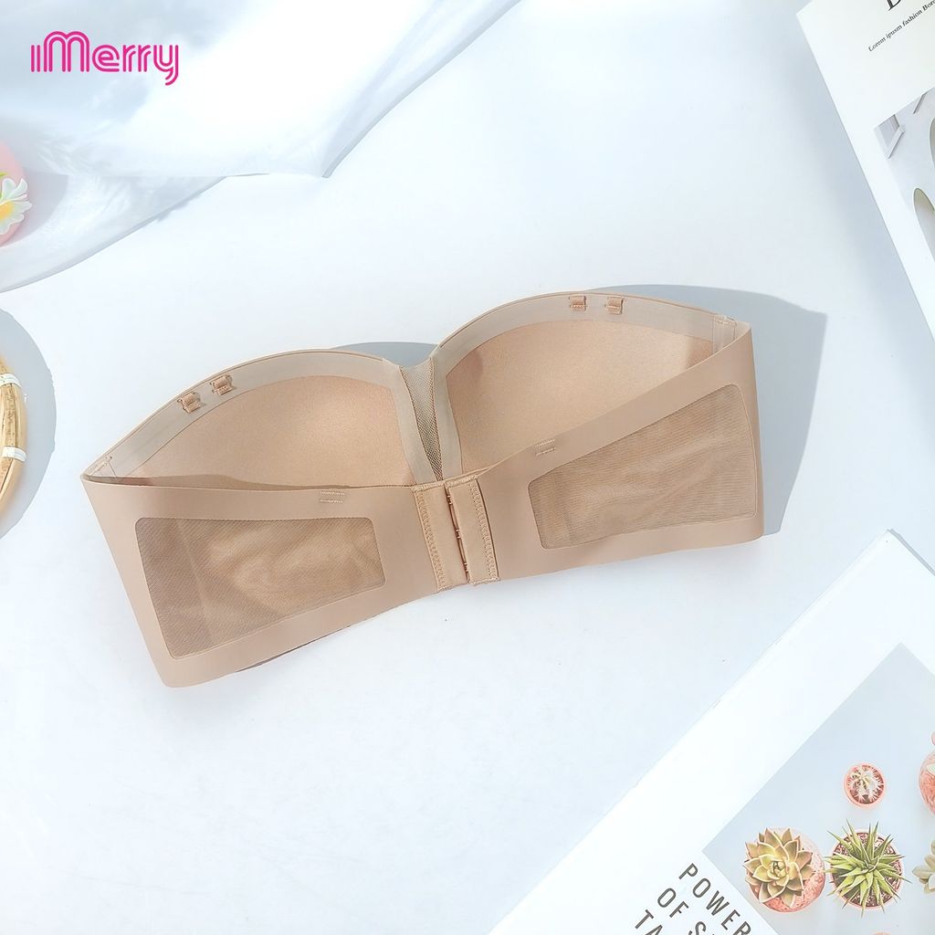 Áo lót su nữ iMerry cúp ngang,mút dày,không gọng,nâng đỡ và định hình vòng 1 gọng gàng,đầy đặn VA020