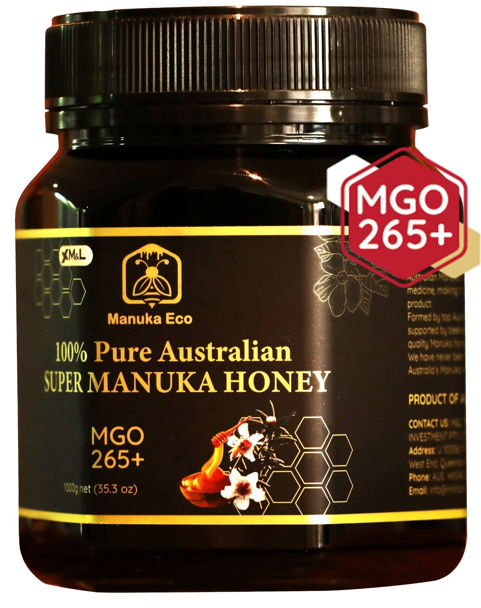  Mật ong Manuka MGO 265 + Dịu Họng, Dịu Viêm Dạ Dày Đại Tràng - Nhập Khẩu Úc 