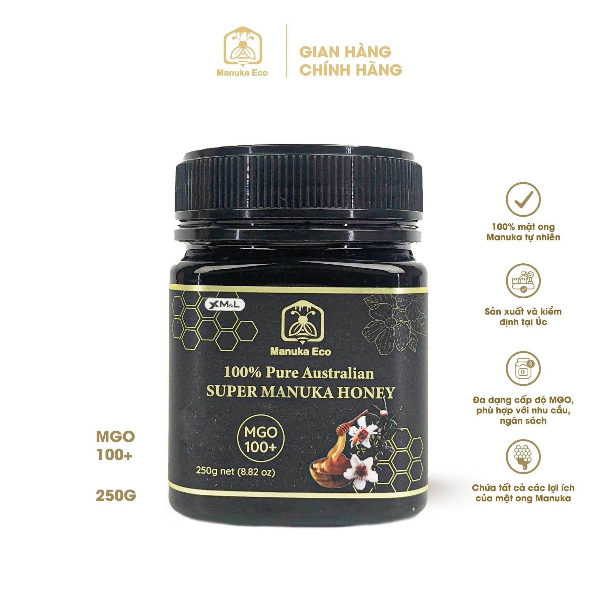  Mật Ong Manuka Eco MGO 100+ Chính Hãng Từ Australia 