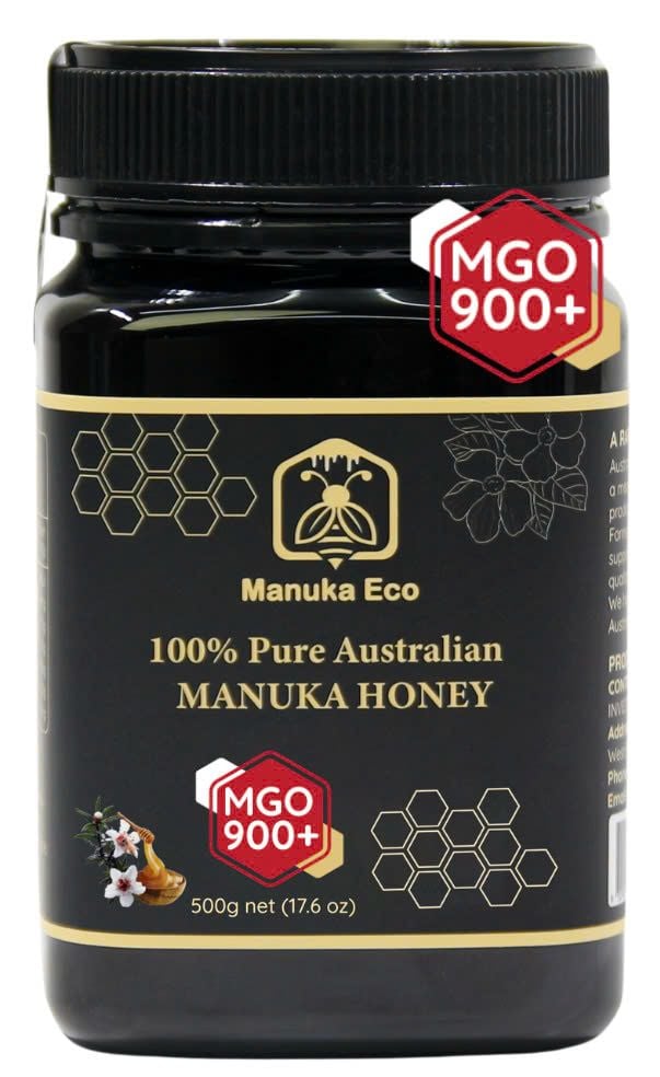  Mật ong Manuka Eco MGO 900 + Tăng đề kháng, cải thiện hệ tiêu hoá (độ kháng khuẩn cao, dùng cho điều trị) - Nhập khẩu chính hãng từ Australia 