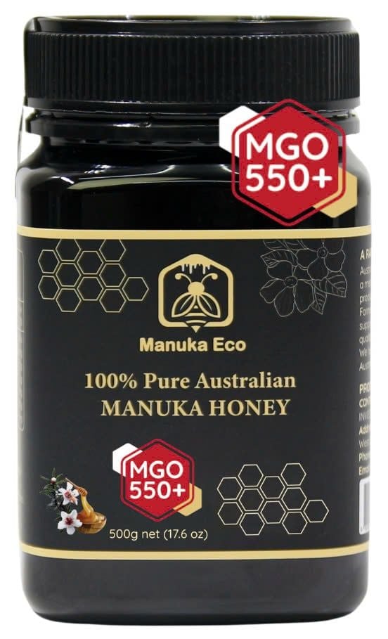  Mật ong Manuka Eco MGO 550 +  Kháng viêm, tăng đề kháng, cải thiện hệ tiêu hoá - Nhập khẩu chính hãng từ Australia 