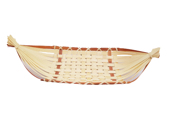 Thuyền tre đựng thực phẩm