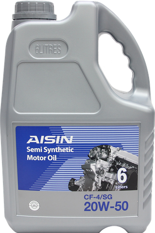 Dầu động cơ Aisin Semi Synthetic CF-4/SG 20W-50 6L T3