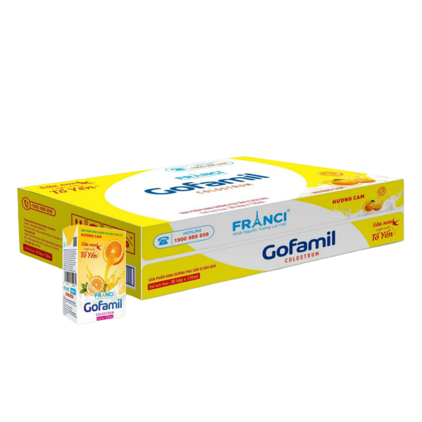  Sữa nước Franci cam (110ml x 4 hộp) 