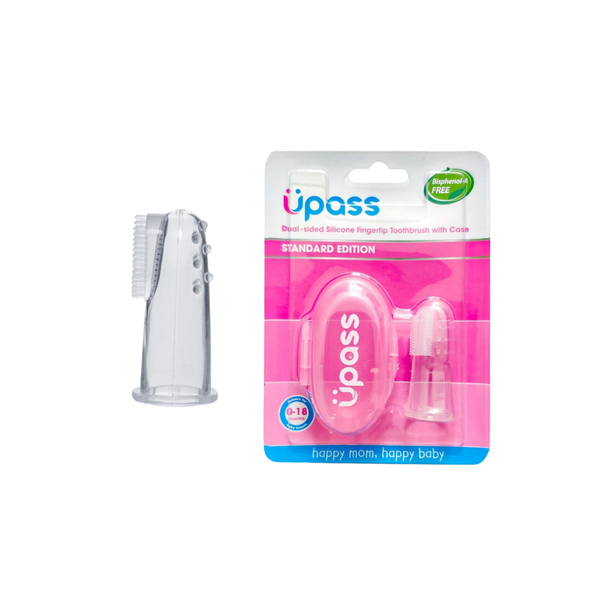  Upass - Bàn chải đánh răng xỏ ngón silicone 2 mặt 