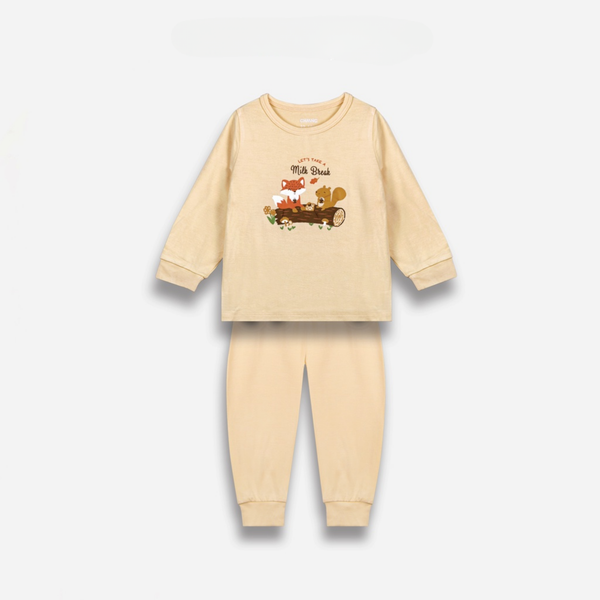  Chaang - Bộ dài cúc vai Park vàng 12M 