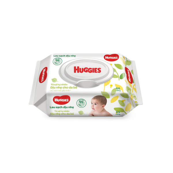  Huggies - Khăn ướt dịu nhẹ 64 tờ 
