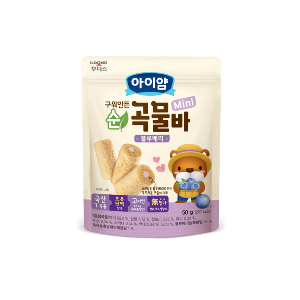  Bánh cuộn ngũ cốc mini Ildong vị việt quất (50g) 