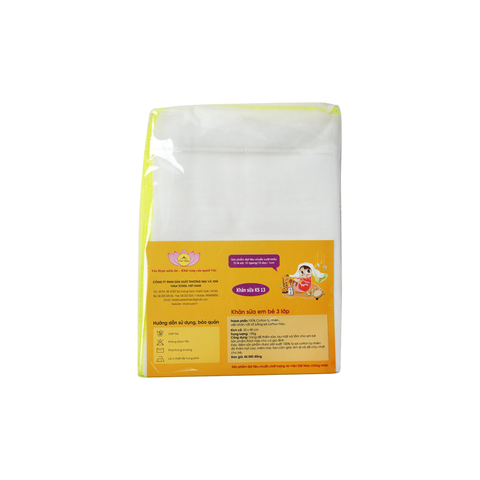  Viethope - Khăn sữa em bé 3 lớp 30*40 (10 pcs) 