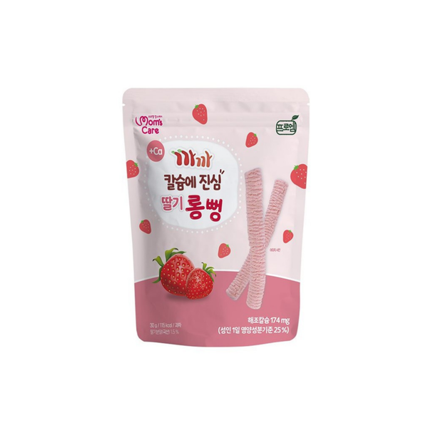  Bánh gạo lứt thanh dài Mom's Care vị dâu tây (30g) 