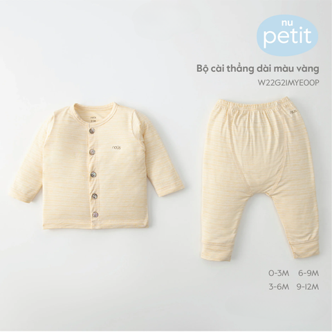  Nous - Bộ cài thẳng dài màu vàng 3M 