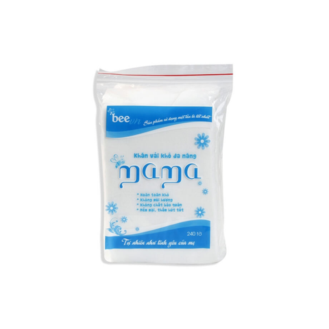 Mama - Khăn vải khô đa năng túi nilon (240 tờ) 
