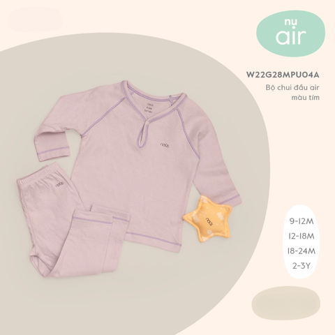  Nous - Bộ chui đầu air màu tím 12M 