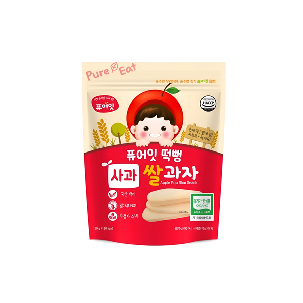  Bánh gạo hữu cơ Naebro vị táo dạng dẹt (30g) 