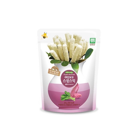  Bánh gạo Organic Farm to Family dạng que vị khoai lang 6M+ (20g) 