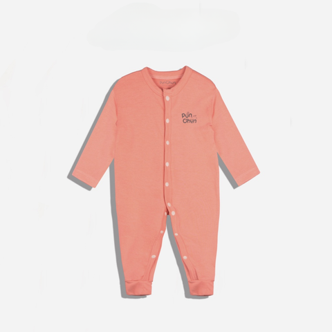  Chaang - Body dài cúc giữa Punchun hồng đỗ 6M 