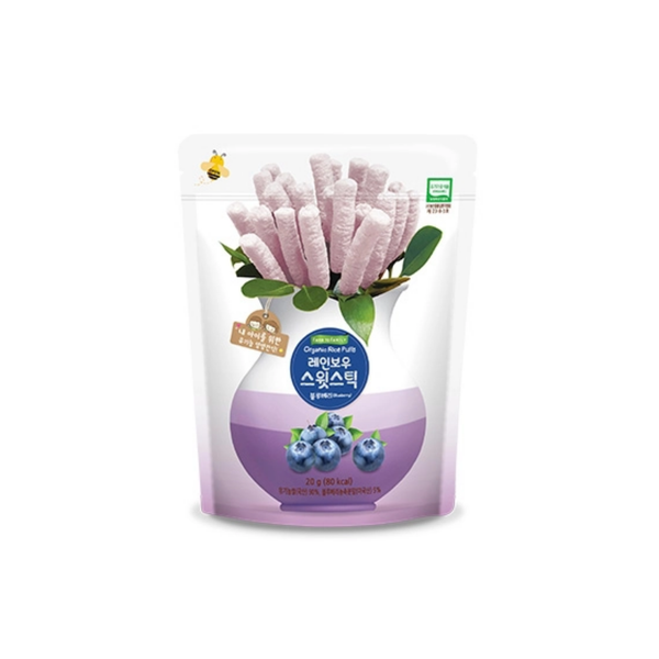  Bánh gạo Organic Farm to Family dạng que vị việt quất 6M+ (20g) 