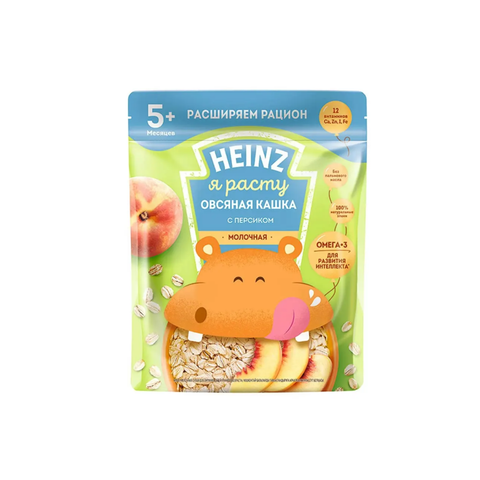  Bột ăn dặm Heinz Nga vị đào yến mạch sữa 5M+ (200g) 
