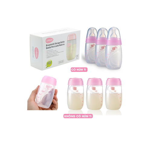  Unimom - Bộ 3 bình trữ sữa 