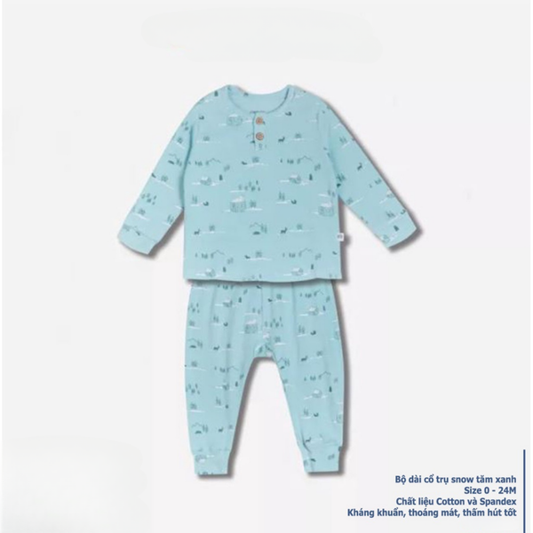  Chaang - Bộ dài cổ trụ Snow tăm xanh 9M 