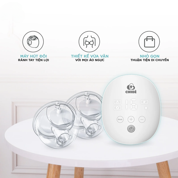  Máy hút sữa đôi rảnh tay Chibe CB010 