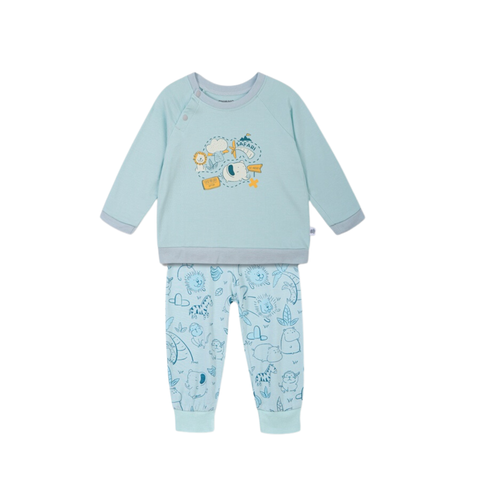  Chaang - Bộ dài raglan Jungle voi xanh 6M 